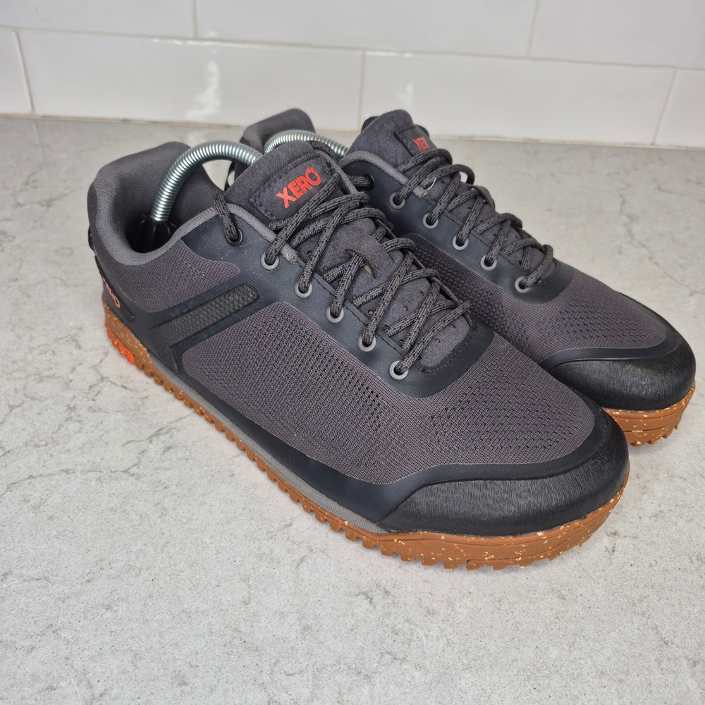 Xero Shoes Ridgeway Mesh Low Barefoot Hiking 9.5 Grey Mens